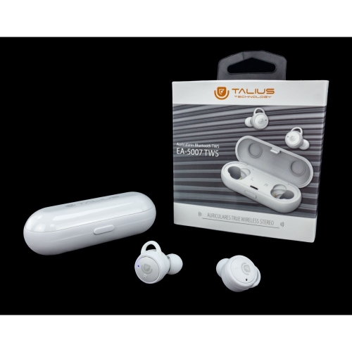 talius intrauricular bluetooth 5.0 ea 5007 tws chip jl 2/3h blanco