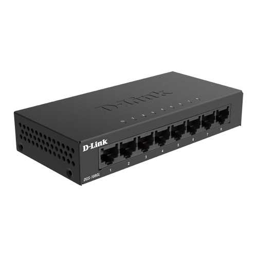 d link dgs 108gl switch 8 puertos 10/100/1000 carcasa metálica plug&play