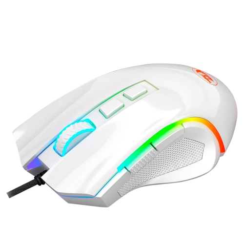 redragon griffin ratón gaming rgb blanco