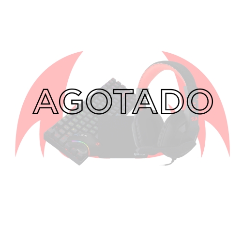 redragon starter pack teclado kumara + ratón griffin + auricular ares + alfombrilla flick
