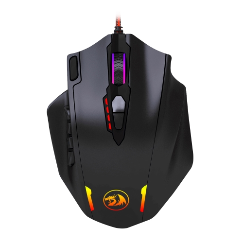 redragon impact ratón gaming rgb negro