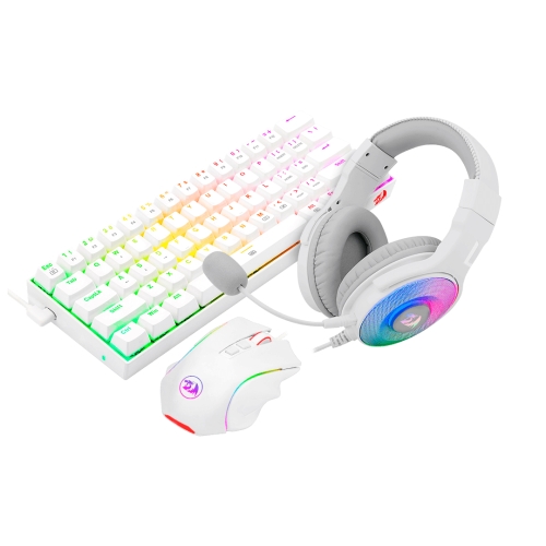 redragon combo teclado+ratón+auricular k630rgbw+m607w+h350rgb 1 w blanco español