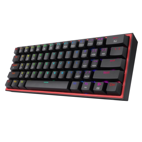 redragon fizz pro teclado mecanico gaming inalambrico rgb negro