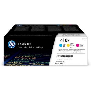 hp laserjet 410x/m477 pack 3 colores alta capacidad