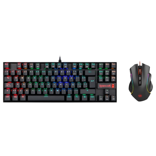 redragon combo teclado+ratón k552rgb+m607 español