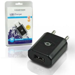 conceptronic cargador usb 1a 5v para smartphone / tablet
