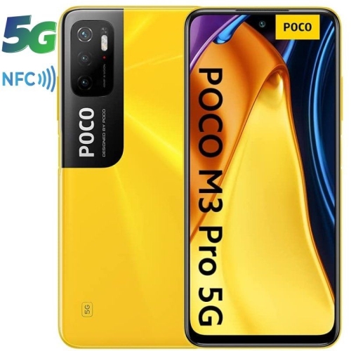xiaomi smartphone pocophone m3 pro 5g 6.6" fhd+ 6/128gb amarillo
