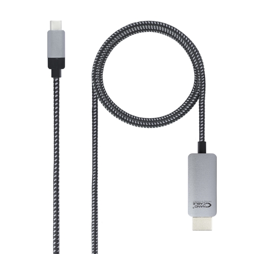 nanocable cable conversor usb c a hdmi usb c/m–hdmi/m negro 1.8 m