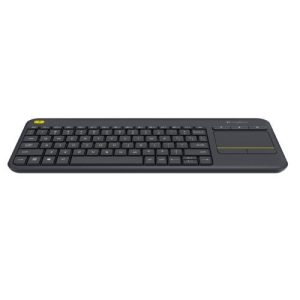 logitech wireless touch keyboard k400+ teclado inalámbrico 2,4 ghz touchpad español