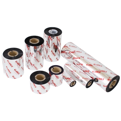 GODEX RIBBON DE CERA. 75 MM. X 300 METROS. CAJA DE 10 ROLLOS
