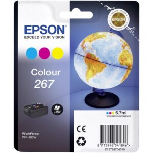 EPSON Singlepack Colour WF-100W 267 ink cartridge