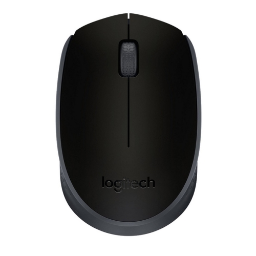Logitech M171 - Ratón - óptico - 3 botones - inalámbrico - 2.4 GHz - receptor inalámbrico USB - Negro
