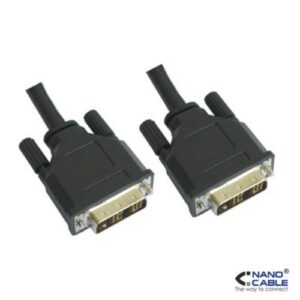 Nanocable - Cable DVI Single Link 18+1 M-M 1.8m Negro