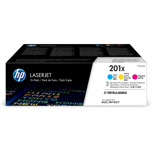 HP TONER MULTIPACK 201X CYAN/MAGENTA/AMARILLO (CF401x/CF402x/CF403x) LASERJET PRO M252 M277 MFP