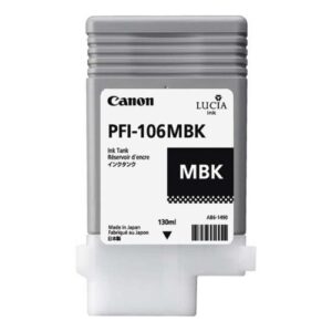 CANON CARTUCHO NEGRO MATE PFI106MBK IPF6300/6350/6400/6450 130ml