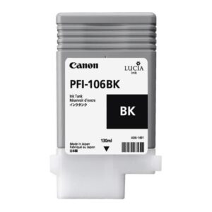 CANON CARTUCHO NEGRO PFI106BK IPF6300/6350/6400/6450 130ml