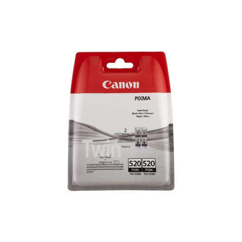 CANON CART. PGI520BK PACK 2UD. NEGRO PIXMA MX870/MX860/IP3600/MP630