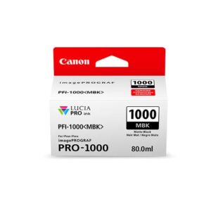 Canon Cartucho Negro Mate PFI-1000MBK iPF PRO1000 80ML.