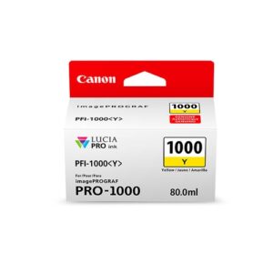 Canon Cartucho Amarillo PFI-1000Y  iPF PRO1000 80ML.