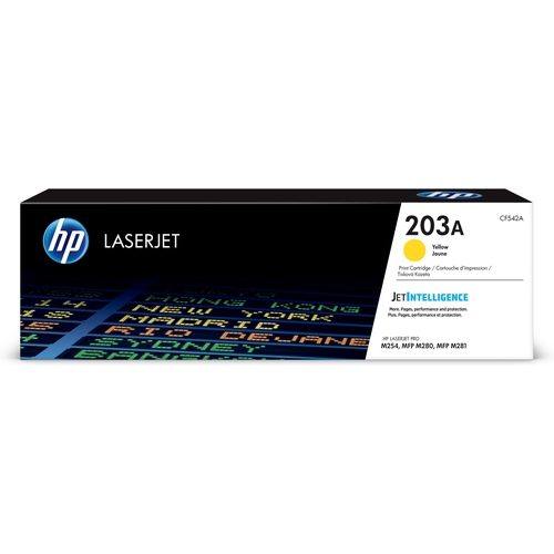 HP TONER 203A AMARILLO Laserjet Pro M254, MFP M280,MFP M281 1.300pag.