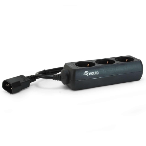 Equip - Regleta 3 tomas especial SAIS - conector IEC macho - 1.1M