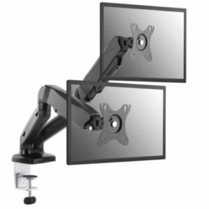 Equip - Soporte Doble Monitor De 13" a 27" - Inclinable, Giratorio y Articulado- Escritorio - VESA - Negro