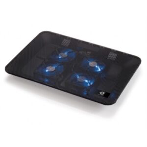 Conceptronic - Base refrigeradora para portatil hasta 17" - 4 Ventiladores - Funcion Atril