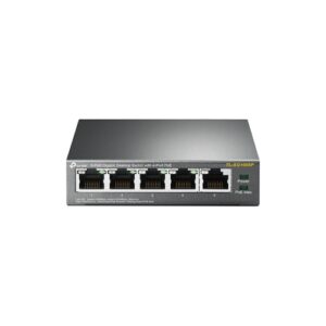 TP-Link - Switch TL-SG1005P -5 puertos 10/100/1000 Gigabit - 4 Puertos POE 802.3af - Carcasa metalica