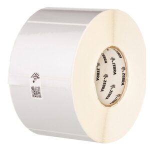 ZEBRA Z-ULTIMATE 3000T ETIQUETA TERMICA PERMANENTE ADHESIVO 50,80 MM X 25,40MM POLIESTER PLATA 12 UNIDADES