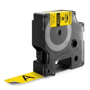 Dymo Cinta Negro sobre amarillo 18433