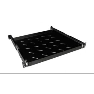 Bandeja 1U telescópica para rack de suelo Phasak - Color negro - Compatible con todos los modelos 600x1000 y 800x1000