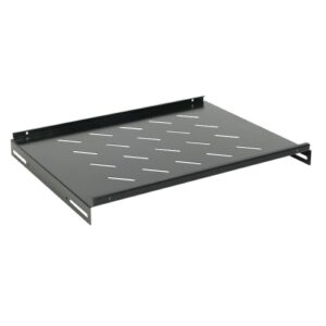 Phasak - Bandeja fija 1U para rack 800mm exterior de fondo - negra