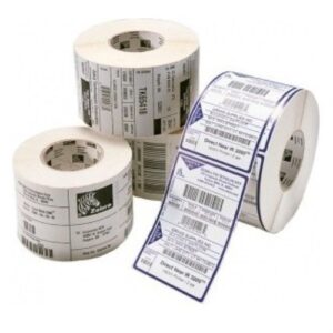 ZEBRA ETIQUETA TERMICA 880595-025DU ADHESIVO PERMANENTE 38 MM X 25 MM RECTANGULO 2580 ETIQUETAS POR ROLLO