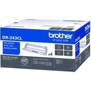BROTHER TAMBOR DR243CL PACK 4 COLORES 18.000 PAG. HLL3210CW, HLL3230CDW, HLL3270CDW, DCPL3510CDW, DCPL3550CDW, MFCL3710CW, MFCL3750CDW, MFCL3770CDW