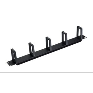 Organizador de cables para rack 19" 1U 5 ganchos en negro