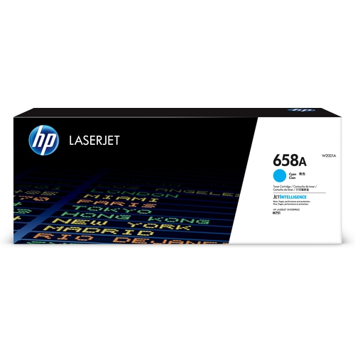HP Toner LaserJet Enterprise M751 Toner Cian 658A