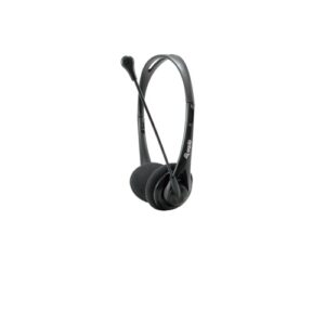 Equip - Headset Equip Life Conexion Jack 3.5mm - Microfono flexible - Control de volumen - Incluye adaptador 1 a 2 Jacks 3.5mm - Negro