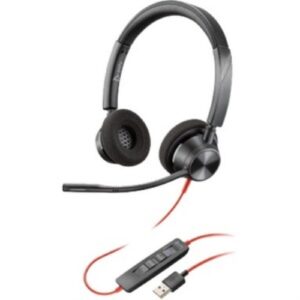 POLY/PLANTRONICS AURICULARES BLACKWIRE 3320 USB-A Biaural diadema negro - Cancelación de ruido Micrófono - USB Tipo A