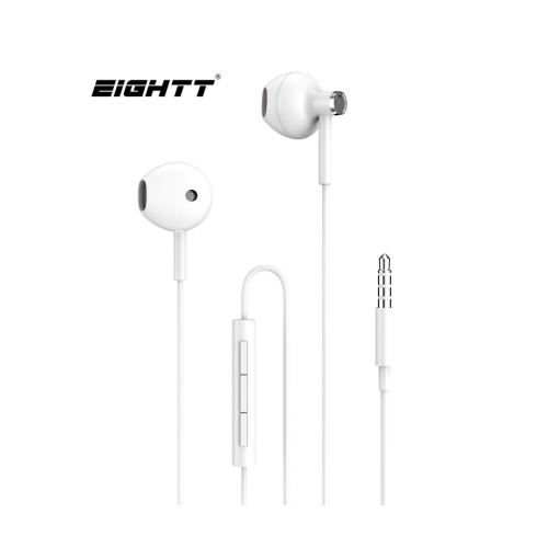 Eightt - Auriculares EAUR-HU con Micrófono HU y Control de Volumen
