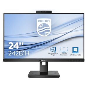 Philips B Line 242B1H/00 Diagonal de la pantalla: 60,5 cm (23.8") 1920 x 1080 Pixeles,Full HD, LED,4ms,Altavoces incorporados, WEBCAM, VGA, DVI-D, DP, USB, VESA, Regulable altura