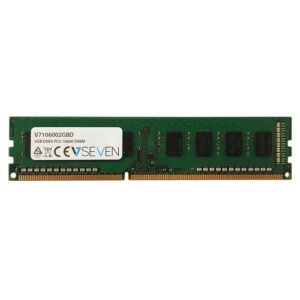 V7 V7106002GBD - DDR3 DIMM - 2GB - 1333 MHz - PC3-10600 - Sin búfer - CL9 - 240-clavijas