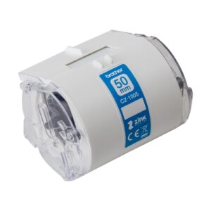 BROTHER ROLLO DE CINTA ADHESIVA ZERO INK PARA ETIQUETADORA VC500W CZ1004 5CMX5M.