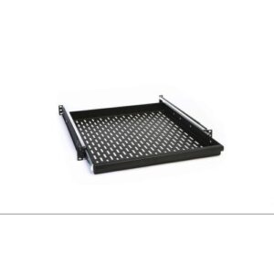 Bandeja 1U telescópica p/rack Phasak 800 en negro