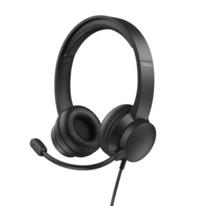 Trust - Auriculares diadema HS 200 On-Ear - USB - Micrófono incorporado - Cable 1.8m