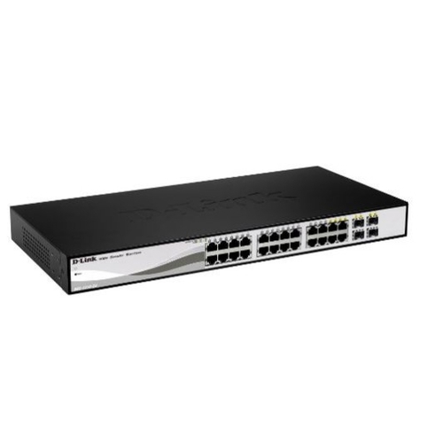 D-Link - Switch DGS-1210-26 Smart Plus 24 Puertos/ RJ-45 10/100/1000 - 2 x SFP Semigestionable