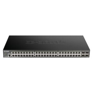 D-Link - Switch Smart DGS-1250-52XMP 48 Puertos/ RJ-45 10/100/1000 -  4 puertos 10G SFP+ - Semigestionable