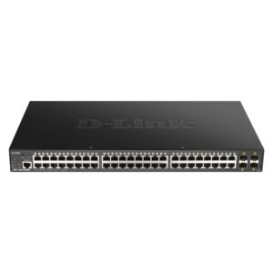 D-Link - Switch Smart DGS-1250-52XMP 48 Puertos/ RJ-45 10/100/1000 POE - 4 puertos 10G SFP+ - Semigestionable