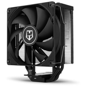 Nox Hummer H-224 Noir - Ventilador + Disipador - 120 mm Silencioso - 4 Heatpipes - Cobre y aluminio - 120x73x154 mm - 15.2-32.5 dBA - 150W Máx - LGA2066/2011/2011-3/1700/1200/115X - AMD AM4/AM5