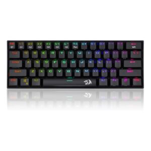 Redragon - DRACONIC Teclado Mecánico Gaming RGB Negro - Layout USA