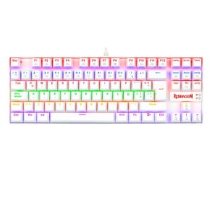 Redragon - KUMARA Teclado Mecánico Gaming RGB Blue Switch Español Blanco
